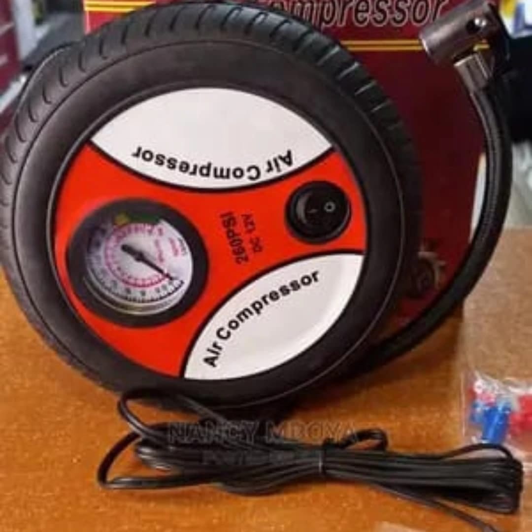 Portable 12V Car Tyre Air Compressor Pump | Fast Inflation for Car, Bike, & Sports Balls | Compact & Easy to Use