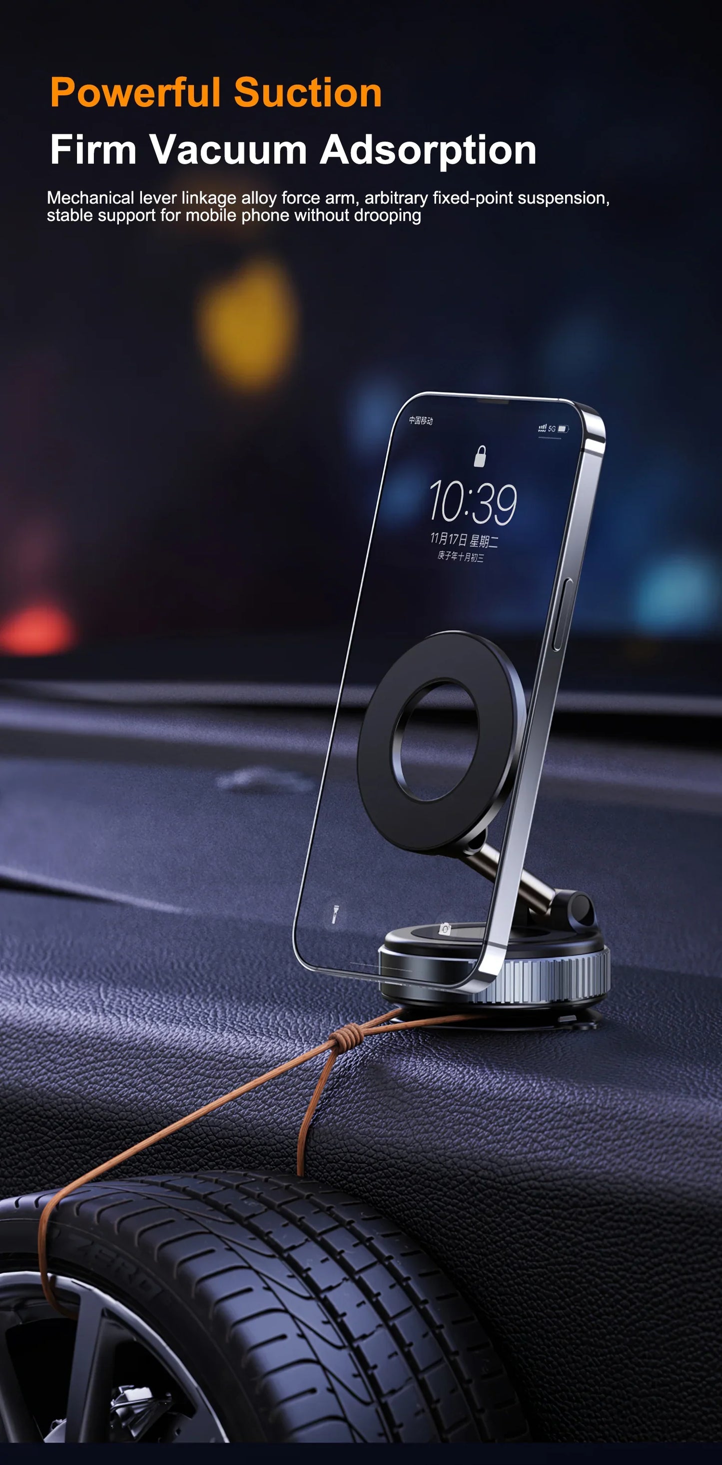 Vacuum Suction Magnetic Bracket Phone Holder