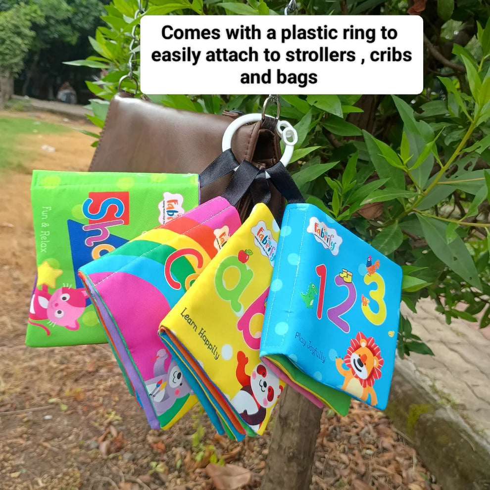 Fabrify 4-in-1 Baby Learning Book Set